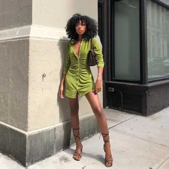 美品　With Jean Andy dress Andy Dress | Chocolate – With Jéan